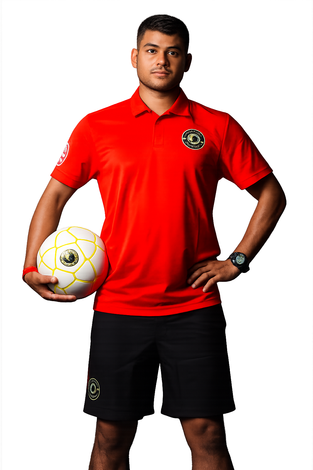 Goalie Sports athlete. Football excellence